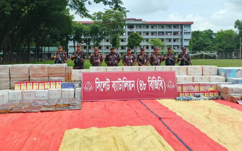 সিলেটে ৬ কোটি টাকার চোরাচালানের পণ্য জব্দ: বিজিবির বড় সাফল্য